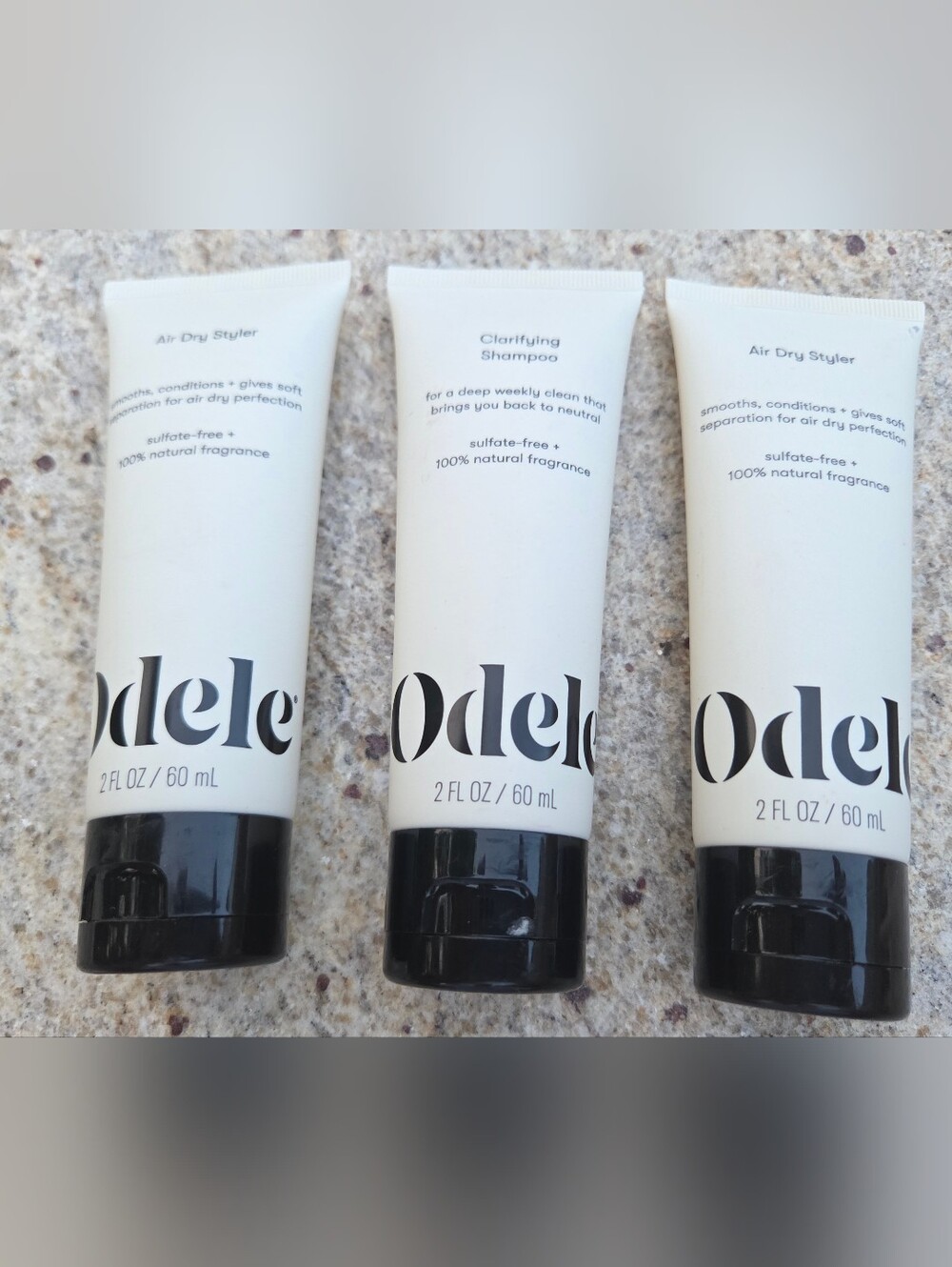 Odele Hair Care Mini Bundle – 2 Air Dry Stylers + Clarifying Shampoo 2 oz